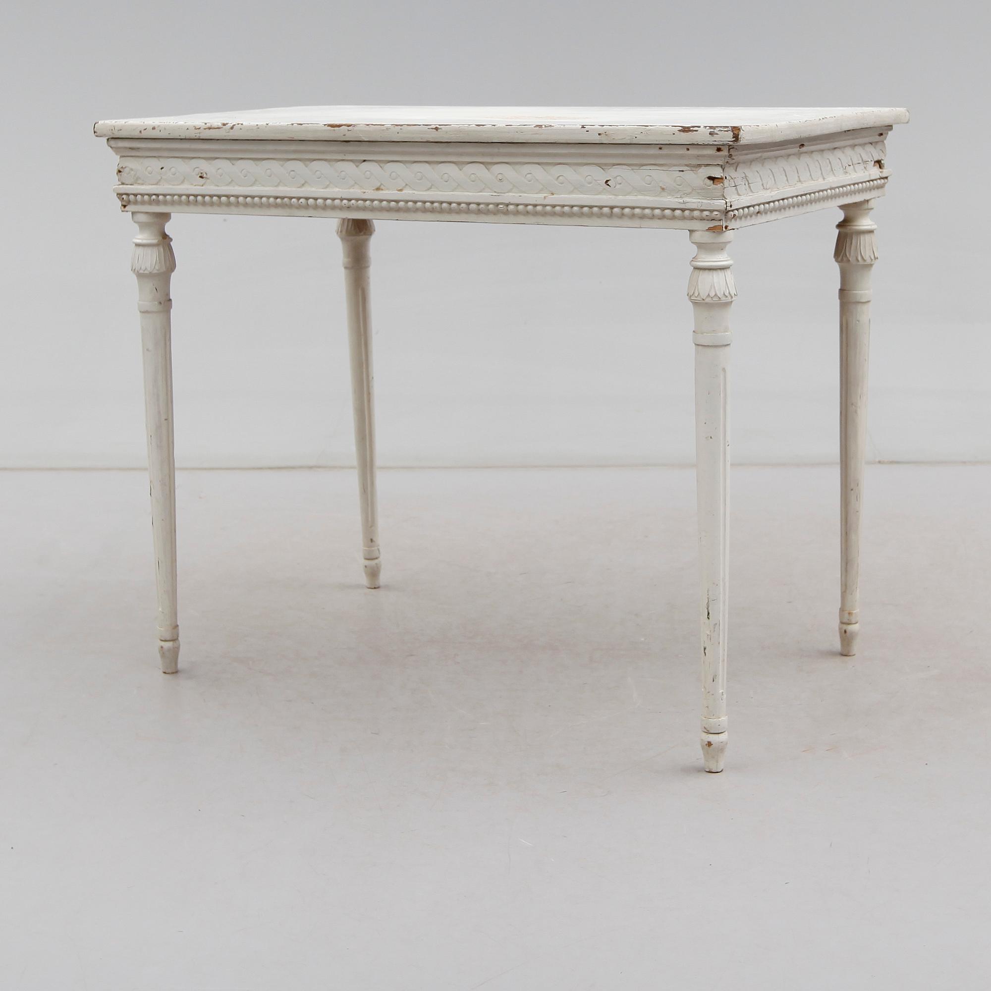 VÄGGBORD, gustaviansk stil, 1800-talets andra hälft.