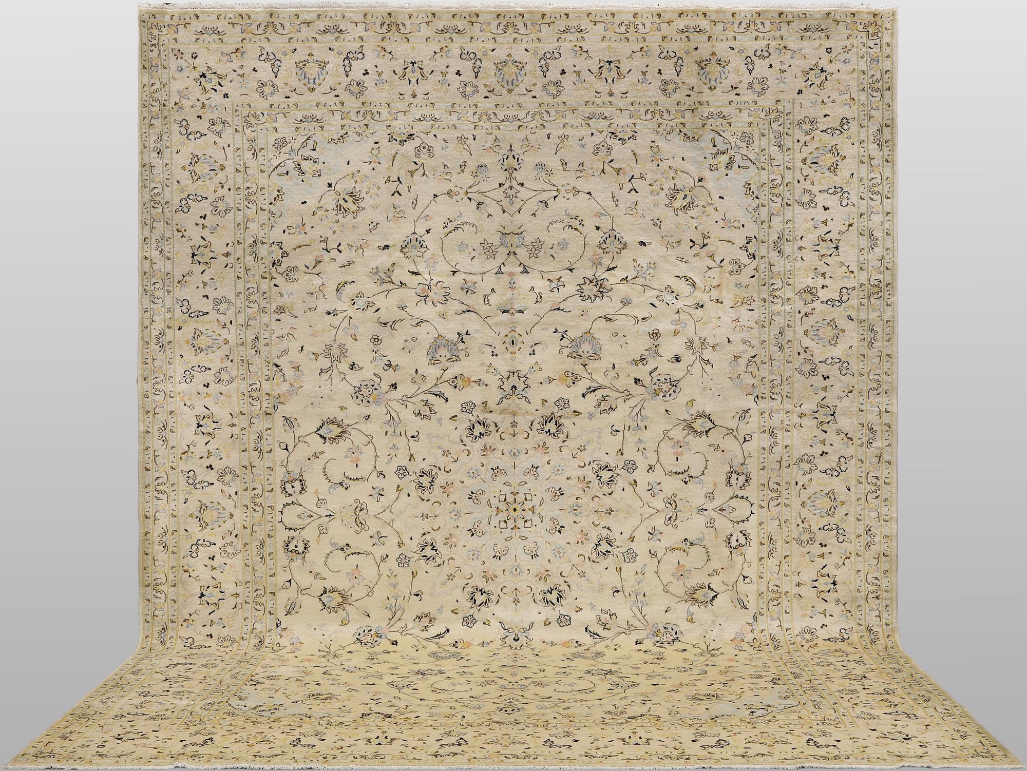 A Keshan carpet, 405 x 304 cm.