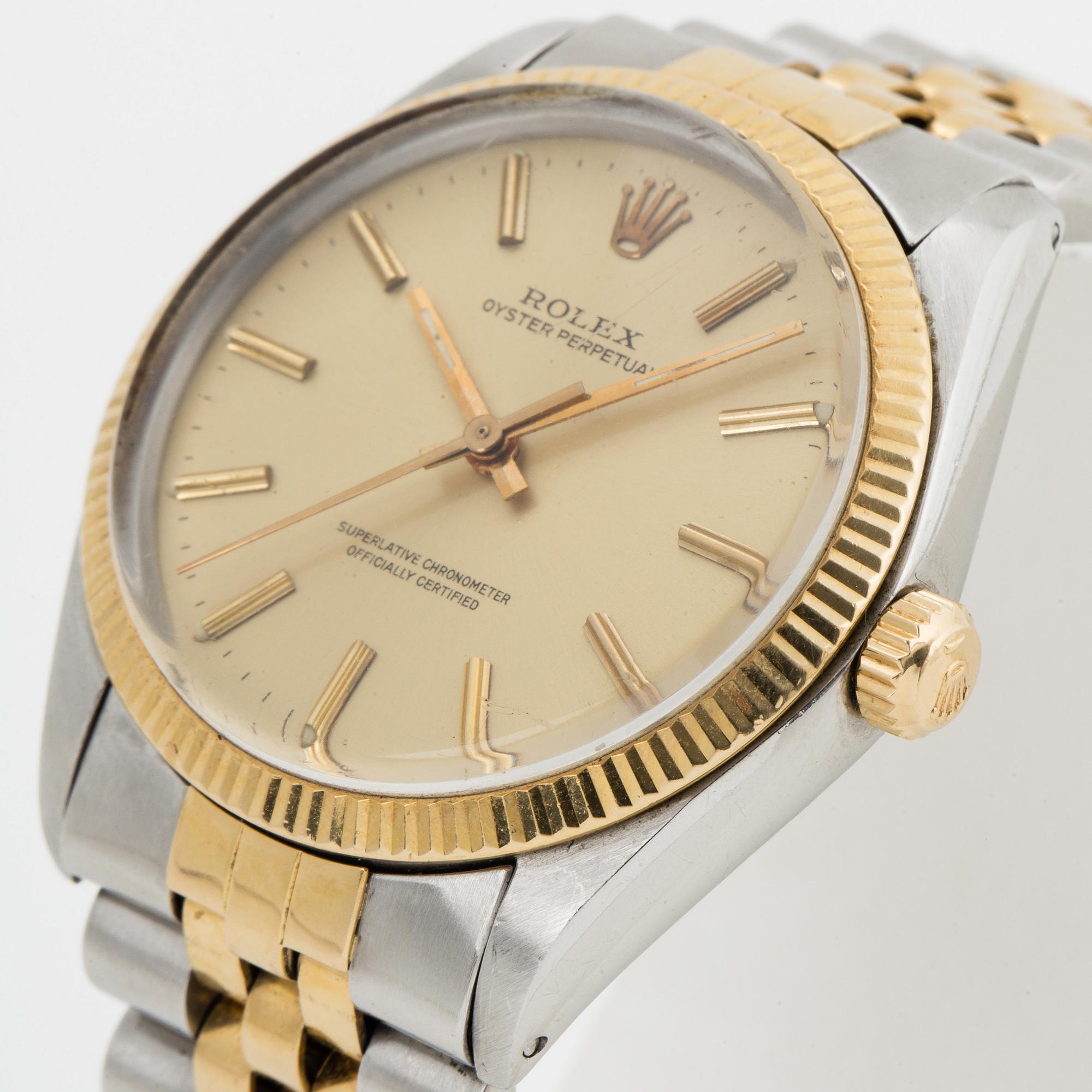 ROLEX, Oyster Perpetual, Chronometer, wristwatch, 34 mm.