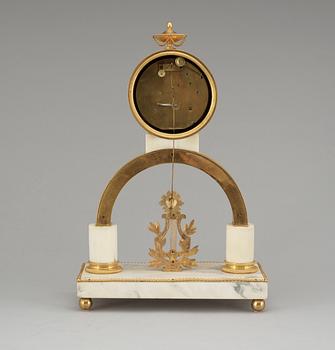 A late Gustavian mantel clock by P. H. Beurling.