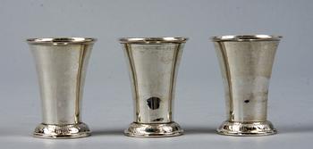 PARTI SILVER, 18 delar, 1900-tal. Vikt 510 g.