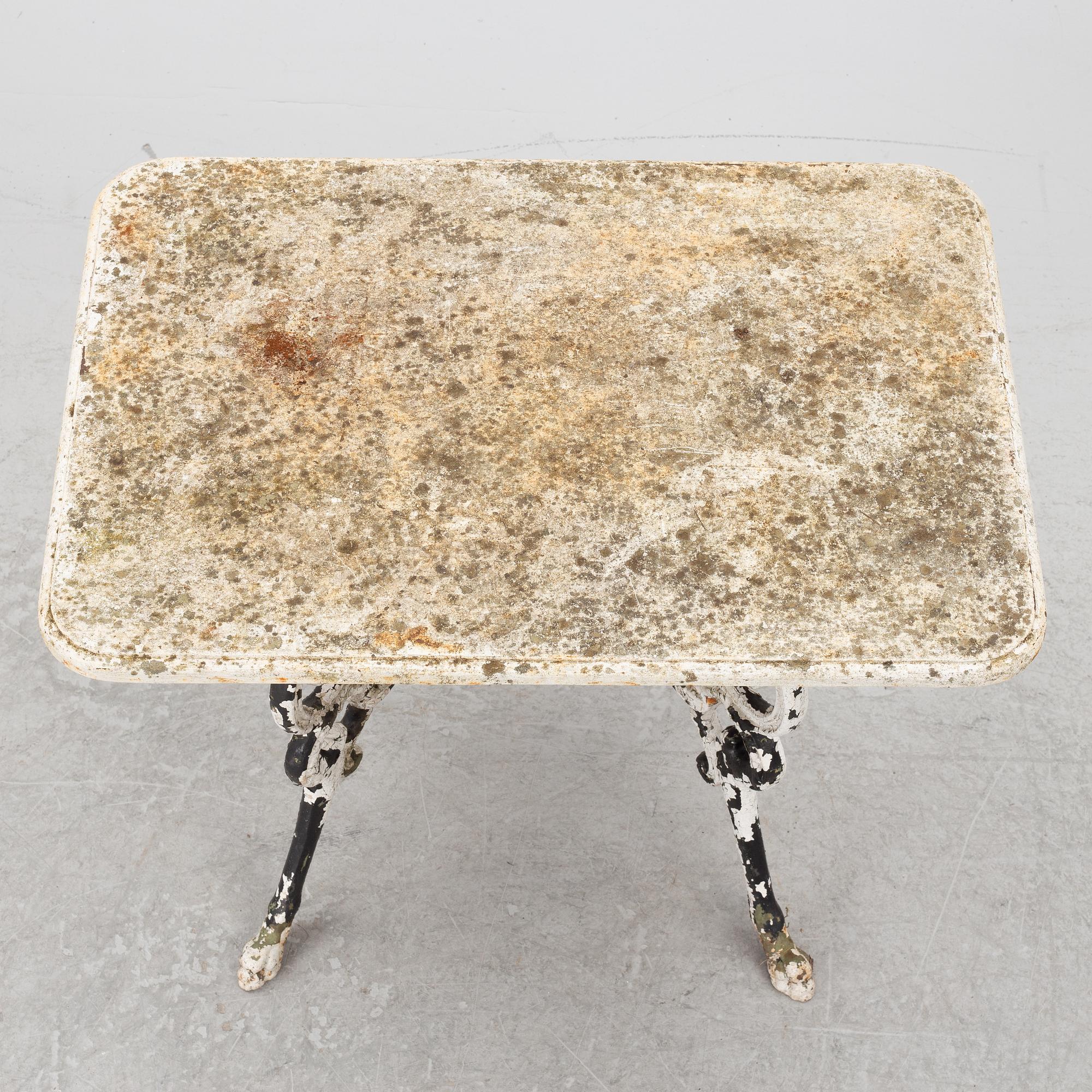 Trädgårdsbord, 1900-talets första hälft.