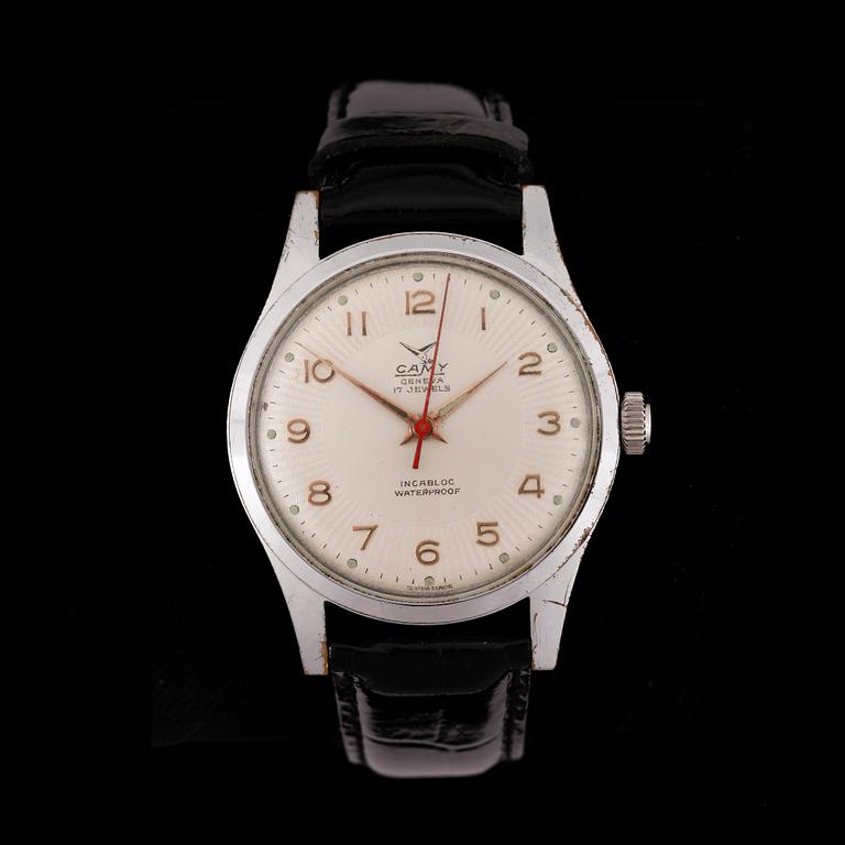 ARMBANDSUR, herr, Camy, stål, 1960/70-tal.