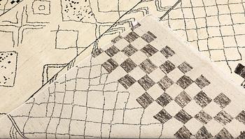 A Moroccan carpet, 295 x 201 cm.