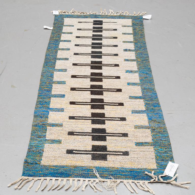 A runner, flat weave, ca 236 x 75 cm.