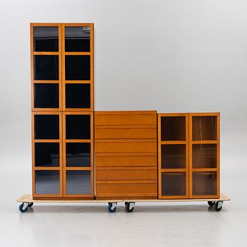 Titti Fabiani, shelving system, 3 sections, "Book".
