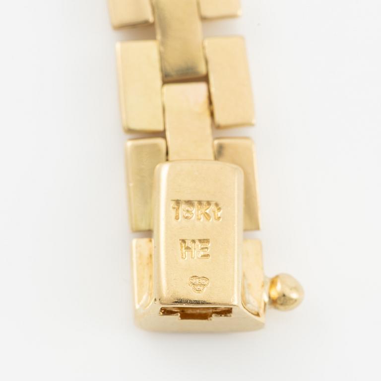 Collier och armband, Engelbert, 18K guld med briljantslipade diamanter.