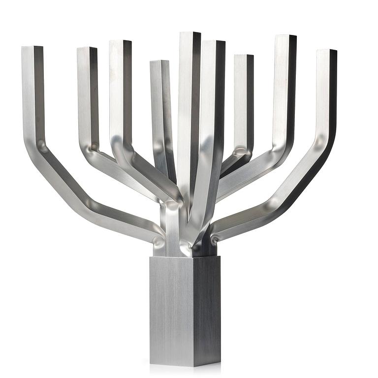 David Taylor, a unique "Aluminium Candelabra 9", Studio Mellösaverken, Sweden, 2022.