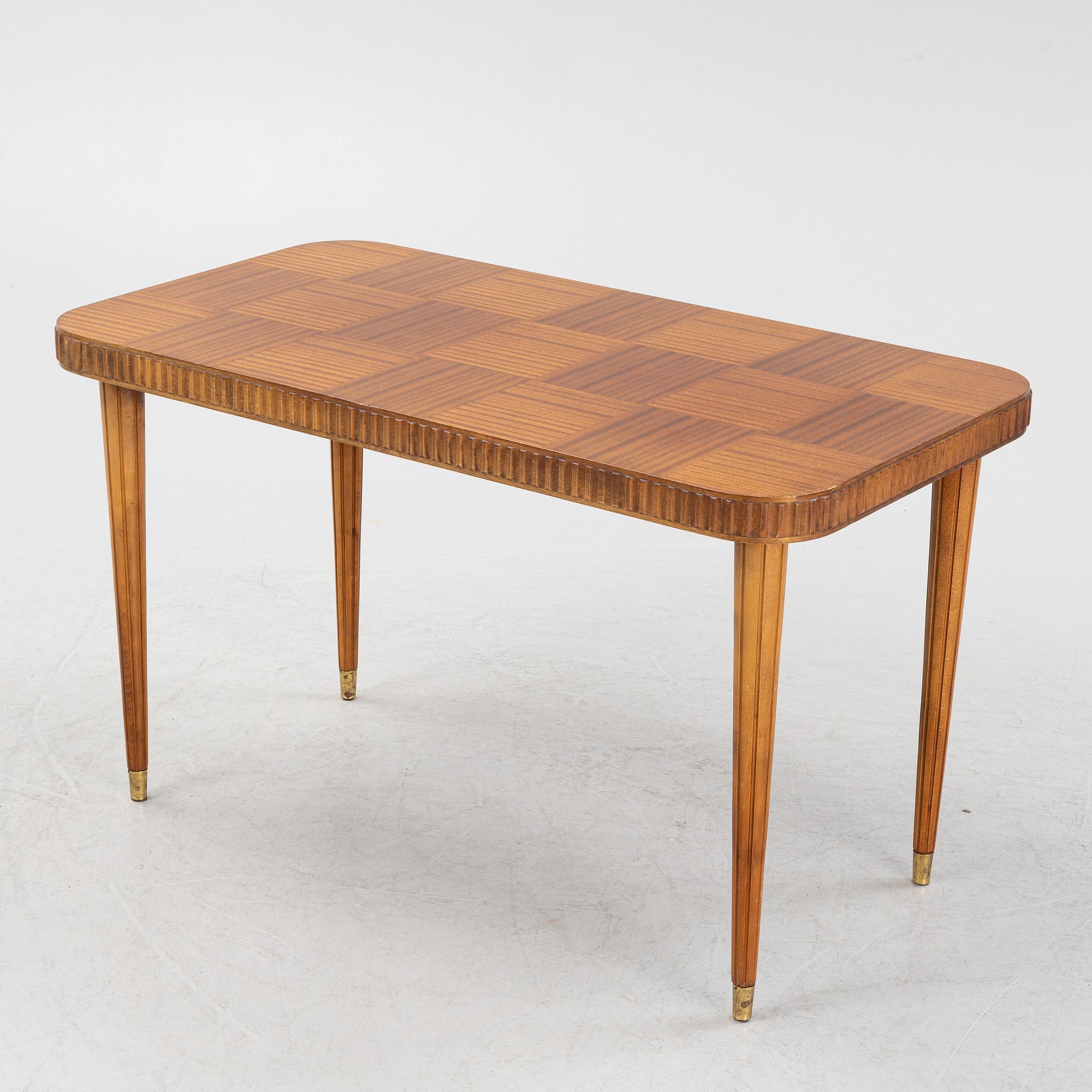 Svante Skogh, soffbord, Swedish Modern, Förenade Möbelfabrikerna, Linköping, 1940-tal.