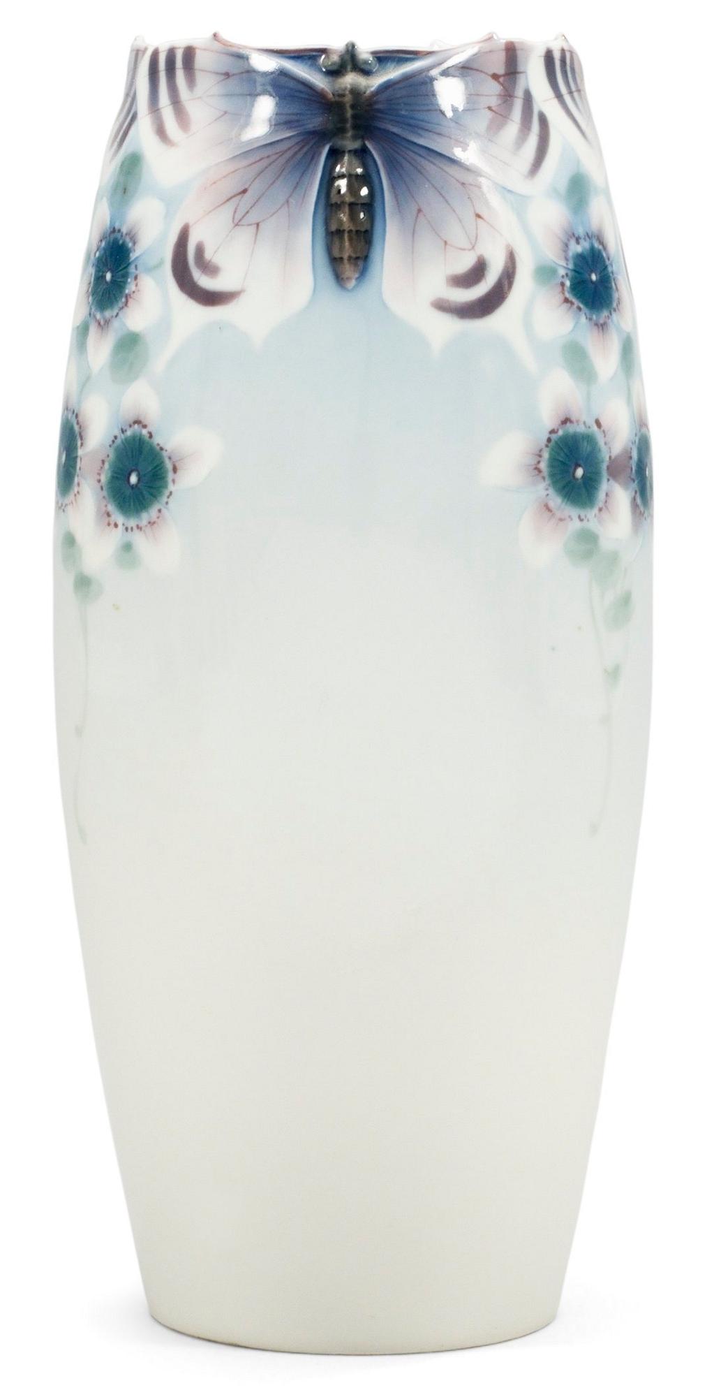 An Astrid Ewerlöf and Ruben Rising porcelain art nouveau vase by Rörstrand.