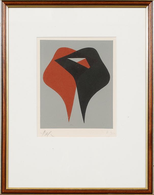 JEAN (HANS) ARP, färglitografi, signerad och numrerad E.A.