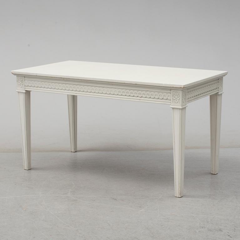 A 21st century Gustavian style coffee table.