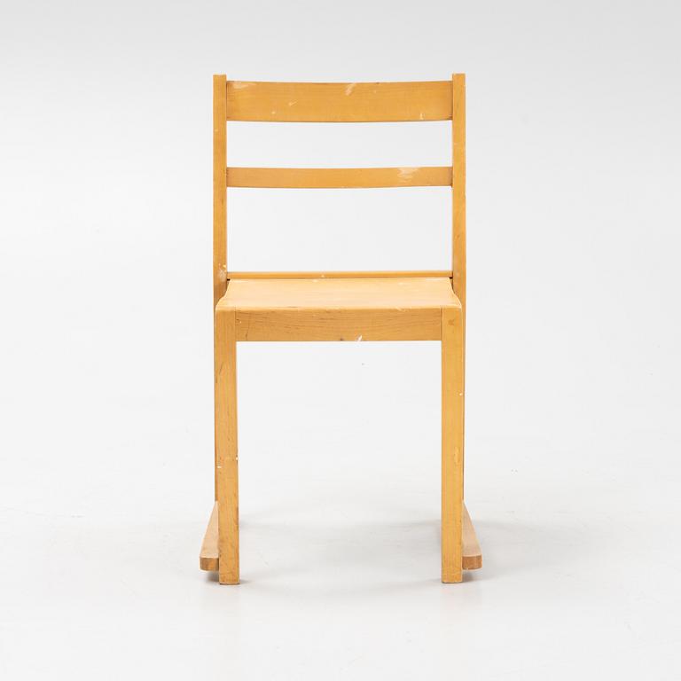 Sven Markelius, stolar, 9 st, "Orkesterstolen", 1900-talets mitt.