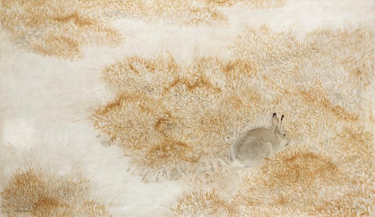 Bruno Liljefors, Winter hare.