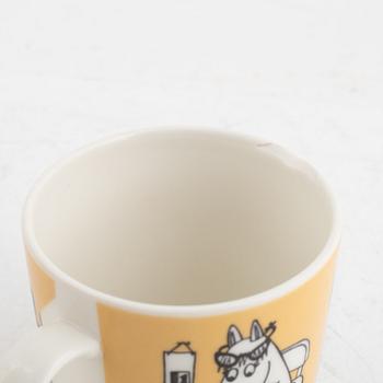 Three Moomin mugs, Moomin Characters, Arabia, Finland.