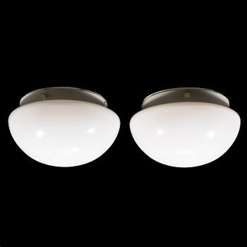 Two 1960's 'H-400/30' ceiling-/wall lights for Asea Skandia.