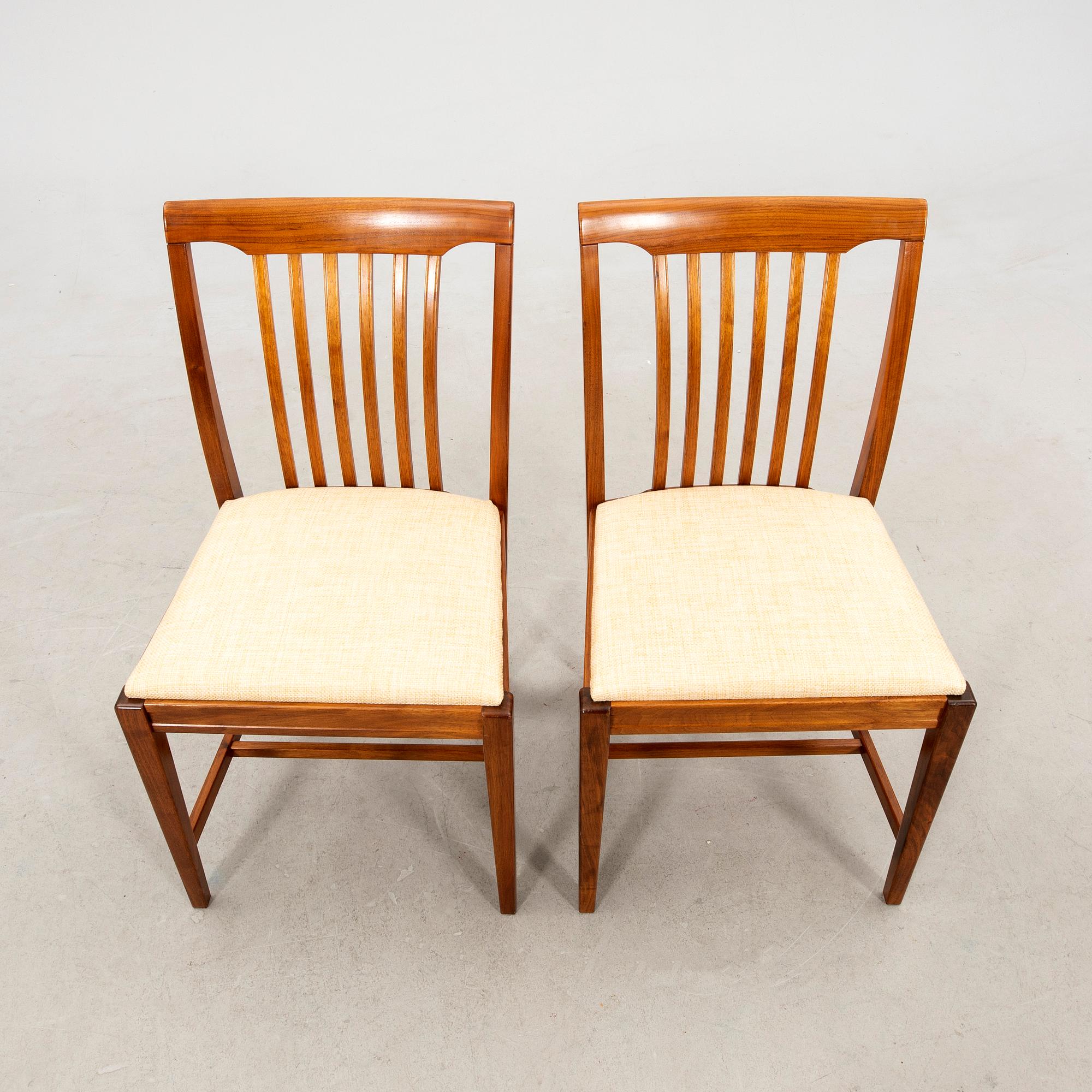 Svante Skogh, stolar, 6 st, "Vindö", Balders Snickeri, Vaggeryd, 1900-talets andra hälft.