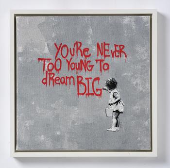 Hijack, "Never Too Young to Dream Big - Red Grey".
