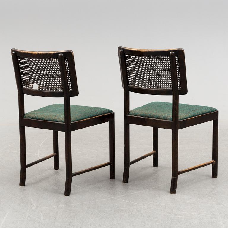 a set of four 'Bertil' chairs by Axel Einar Hjort, Nordiska kompaniet, 1934.