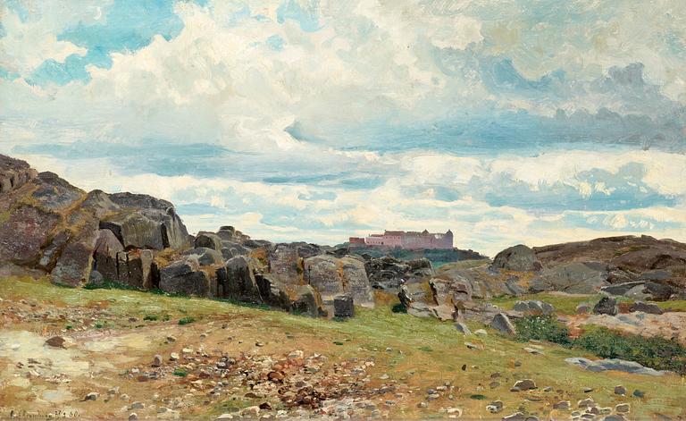 Olof Krumlinde, View of Uppsala Castle.