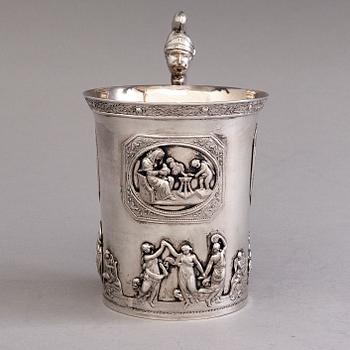 PETER MÖLLER, A silver tankard, Saint Petersburg 1826, assay master mark Mikhail Mikhailovich Karpinsky.