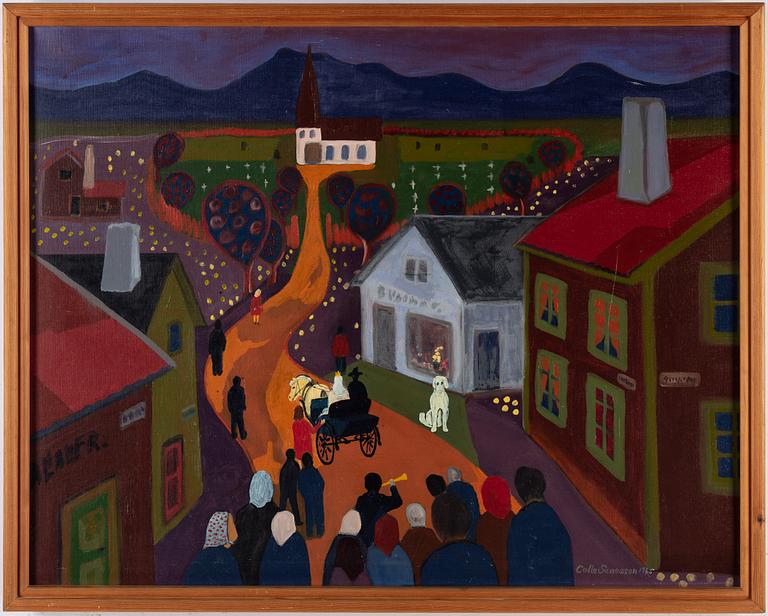 KEJSAR CALLE SUNESSON, olja på duk, signerad och daterad 1965.