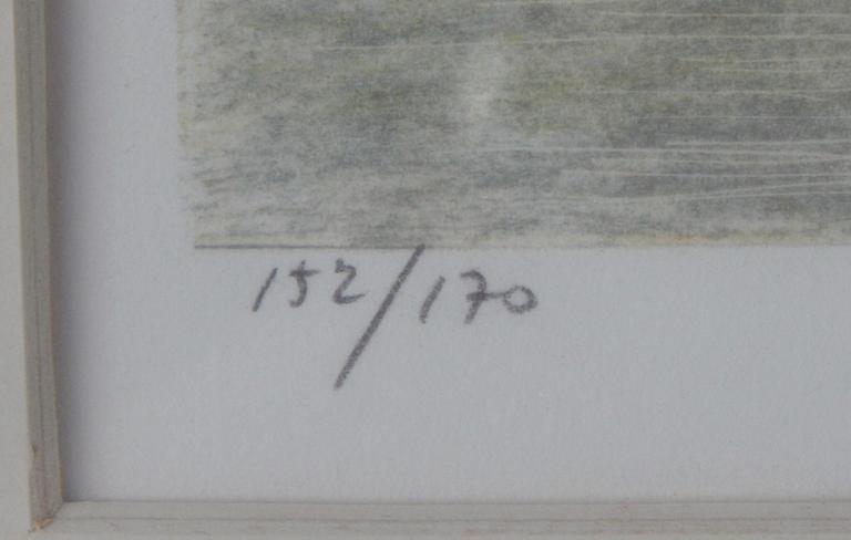 VON SCHANTZ, PHILIP. Färglitografi, sign o numr 152/170.