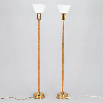 Lisa Johansson-Pape, golvlampor, 2 st, Stockmann Orno 1900-talets mitt.