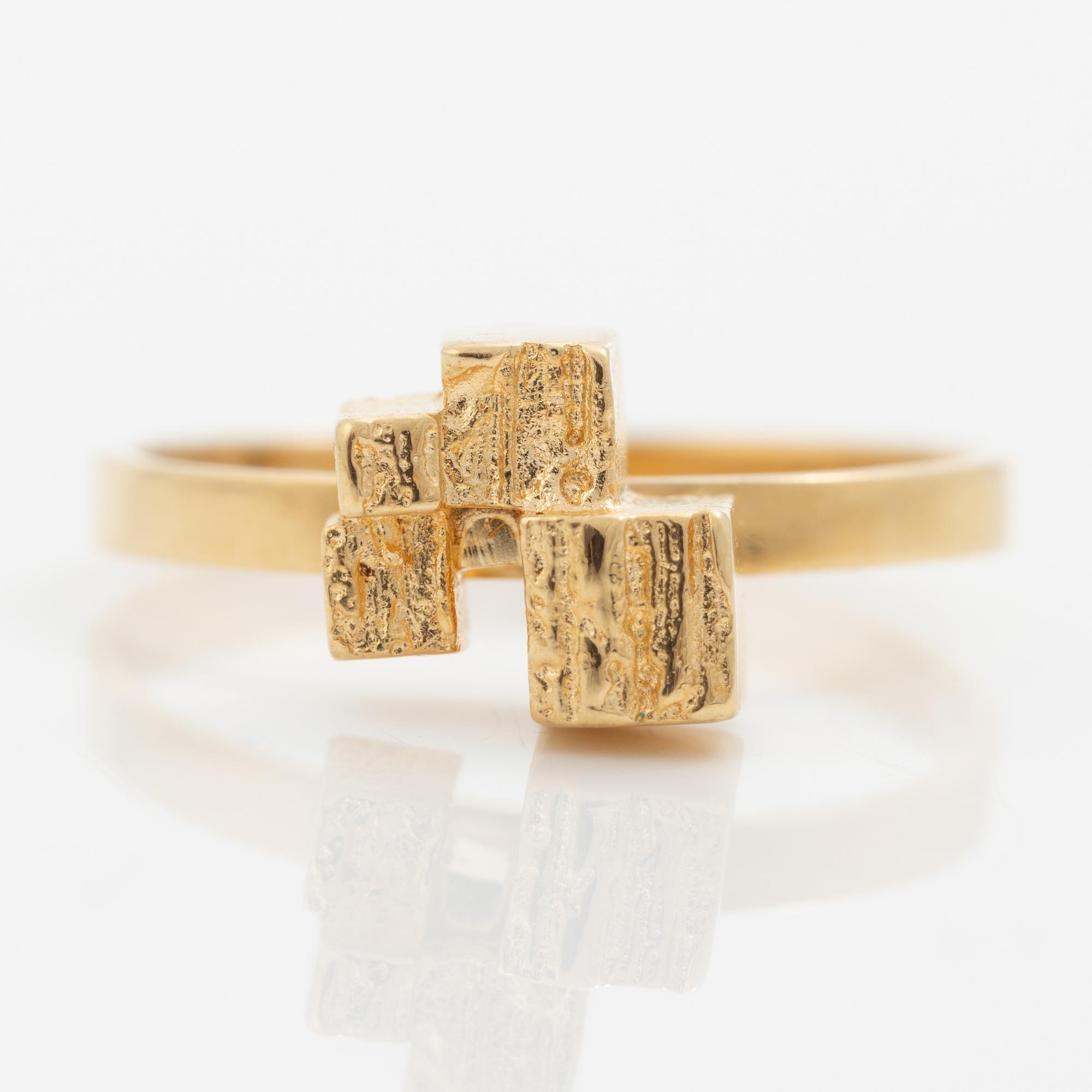 Björn Weckström, ring, 18K guld, Finland, för Lapponia.