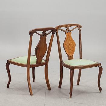 SALONGSGRUPP, 3 delar. Art-deco, europa, 1900-talets början.