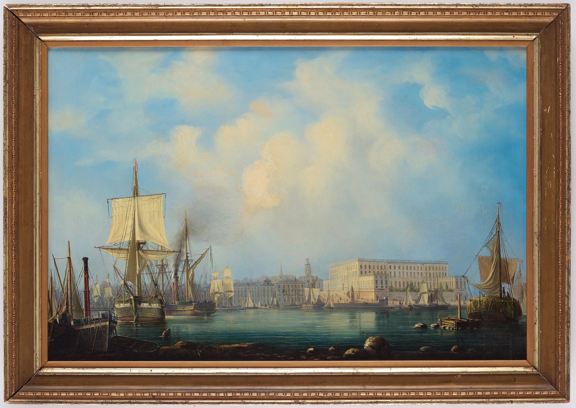 Per Wilhelm Cedergren, Vy mot Stockholms slott från Saltsjön.