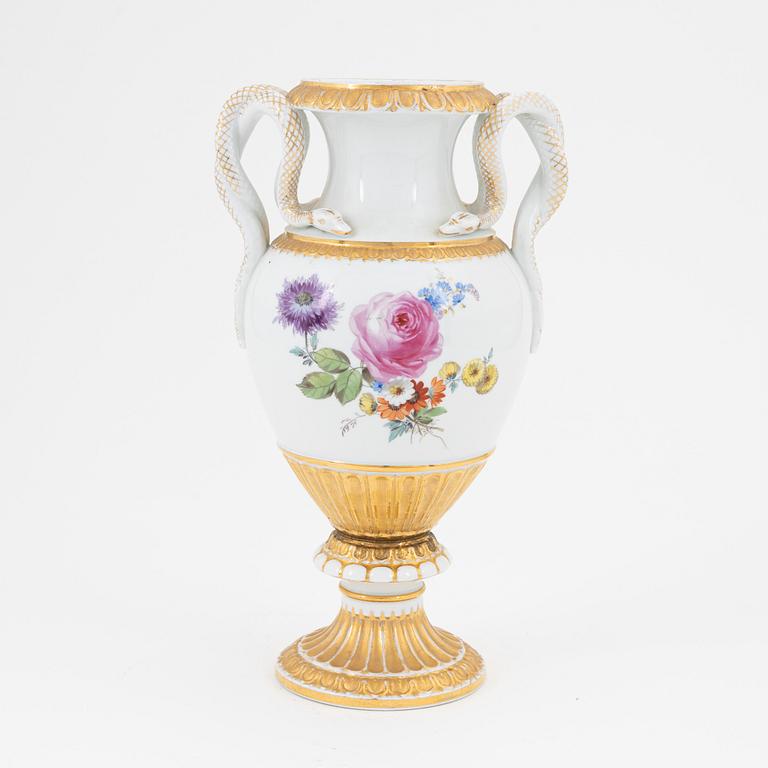 A Meissener porcelain vase , circa 1900.