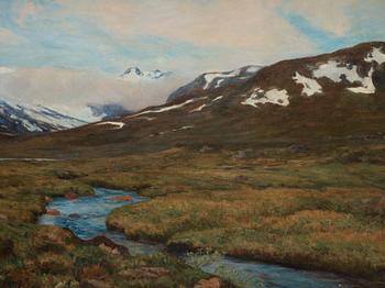 Kitty Lange Kielland, Mountain landscape.