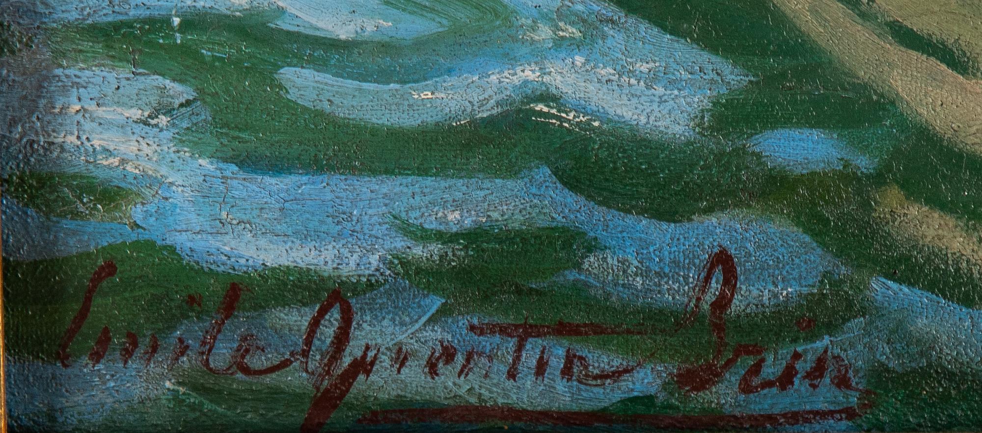 Quentin-Emile Brin, oil on canvas, signed.