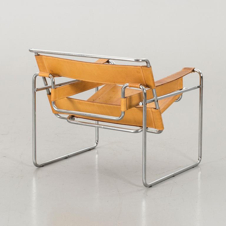 MARCEL BREUER, fåtölj, "Wassily", Gavina 1900-talets andra hälft.