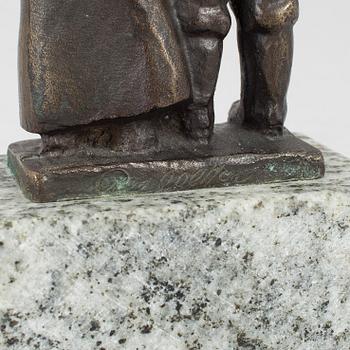 AXEL OLSSON, skulptur, brons, signerad.
