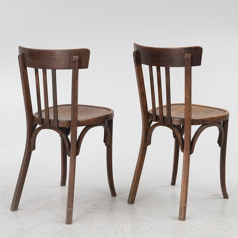 Stolar, 6 st, Cafémodell, tidigt 1900-tal.