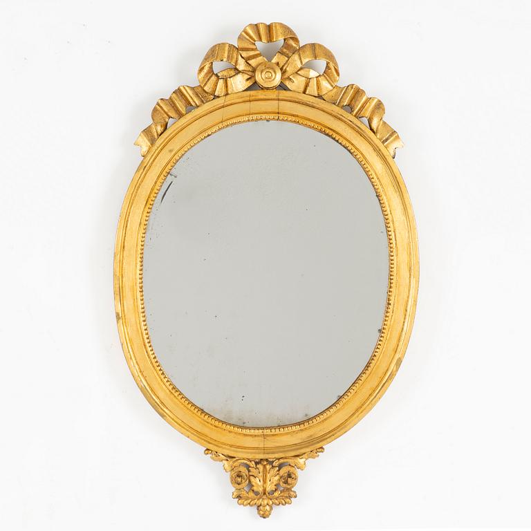 A mirror wall sconce, Gustavian, late 18th Century.