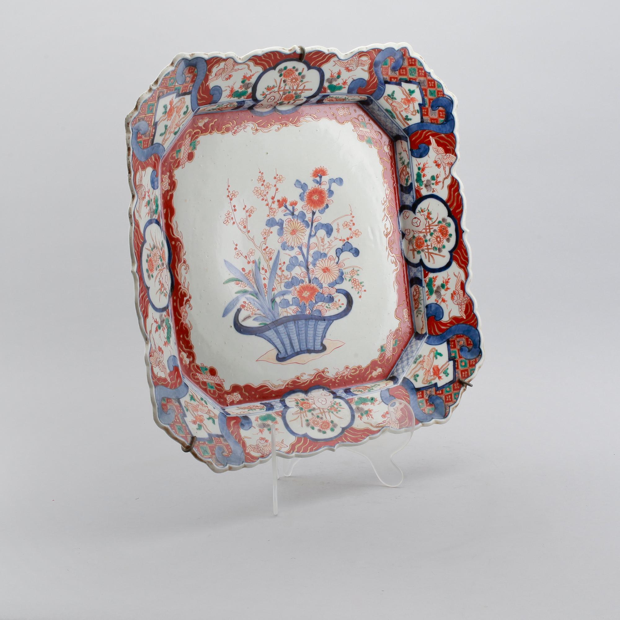 FAT, porslin, Imari, Japan, omkring år 1900.