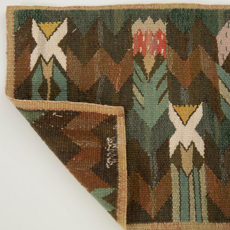 Märta Måås-Fjetterström, tapestry, "The Meadow", tapestry technique, approx. 34 x 55 cm, signed AB MMF.