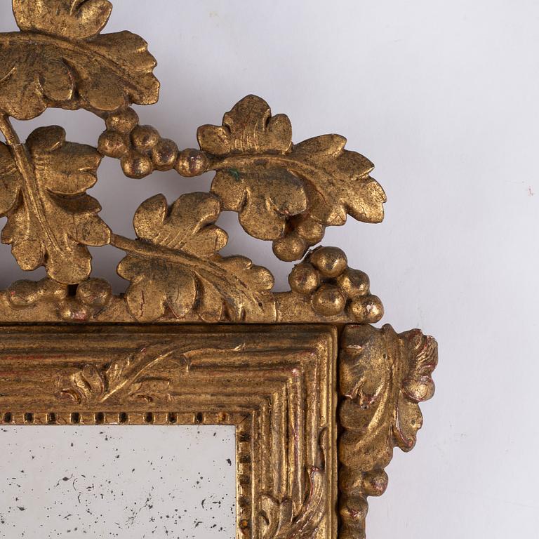 A pair of Danish mirrors, 18th Century.