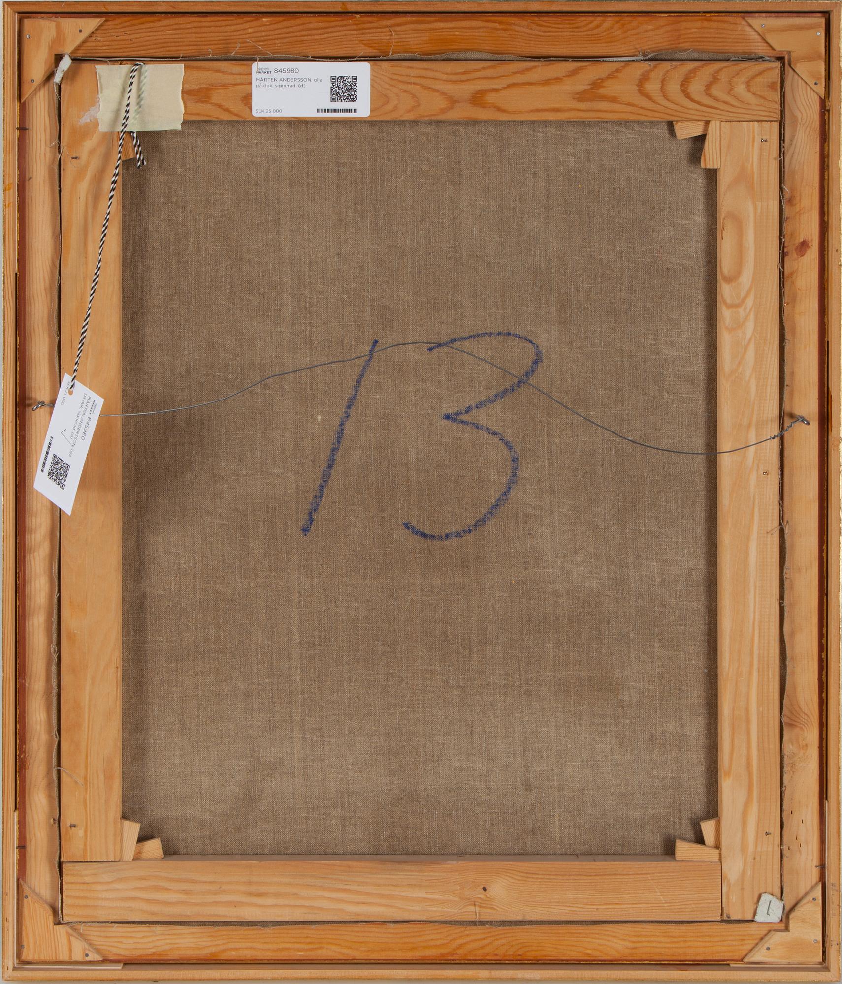 MÅRTEN ANDERSSON, oil on canvas, signed.