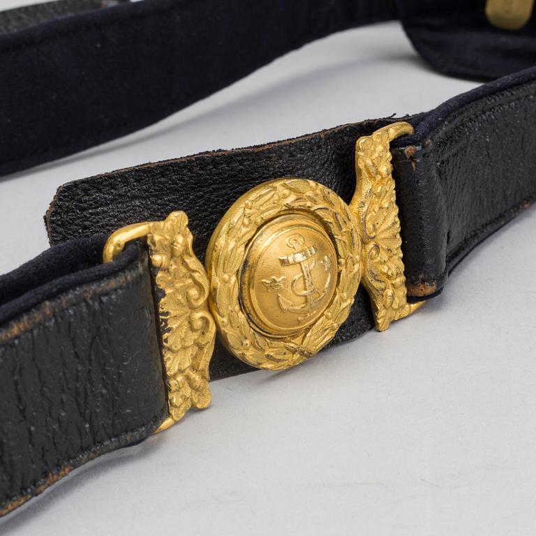 3 pcs of military belts, 20th century,