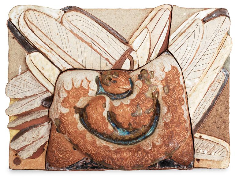 Tyra Lundgren, A Tyra Lundgren stoneware relief.