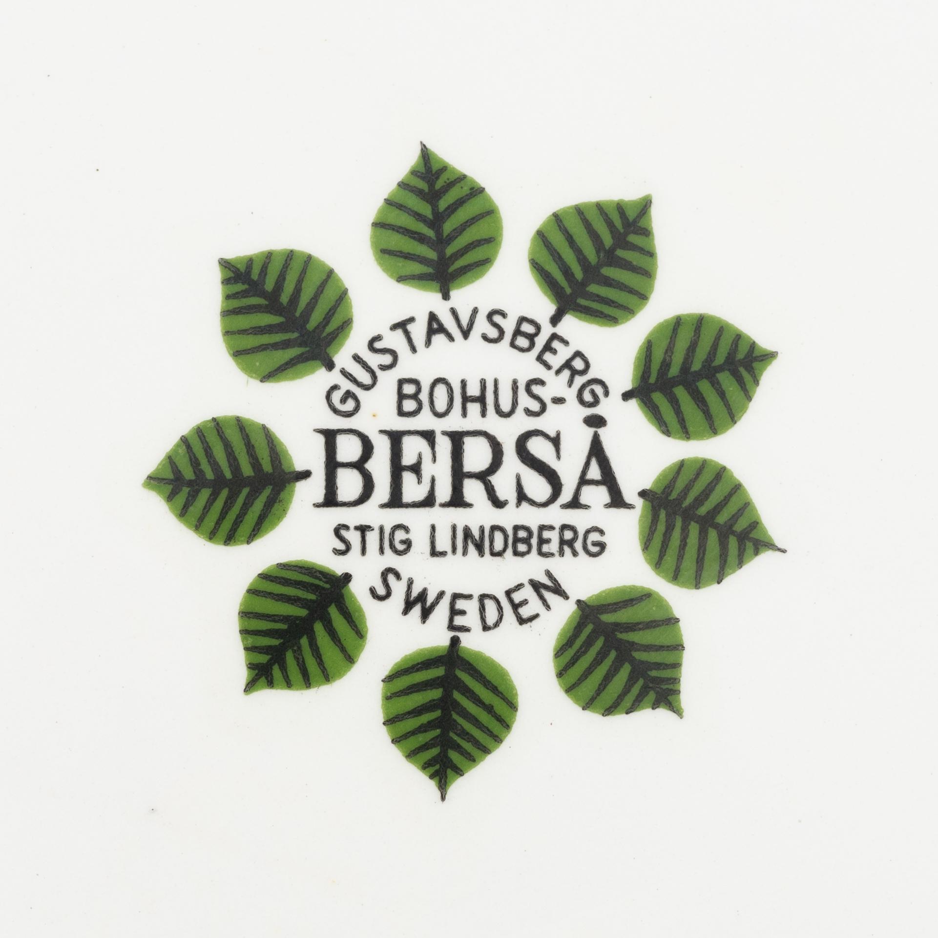 Stig Lindberg, servis, 50 delar, flintgods, "Berså", Gustavsberg, 1900-talets senare del.