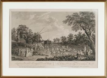 GRAVYR, efter Gérard de La Barthe, graverad av Mathias Gottfried Eichler, 1799.