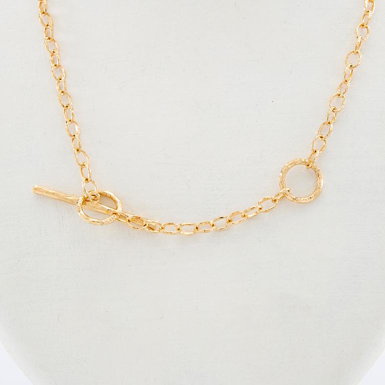 Necklace "Pin Lock Chain" 18K gold, Sandberg.