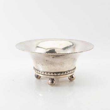 Bowl on foot silver K Andersson Stockholm 1918.