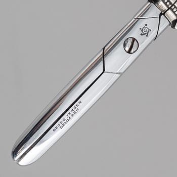 Johan Rohde, 'Acanthus' sterling silver grape scissors, Georg Jensen, Denmark, after 1945.