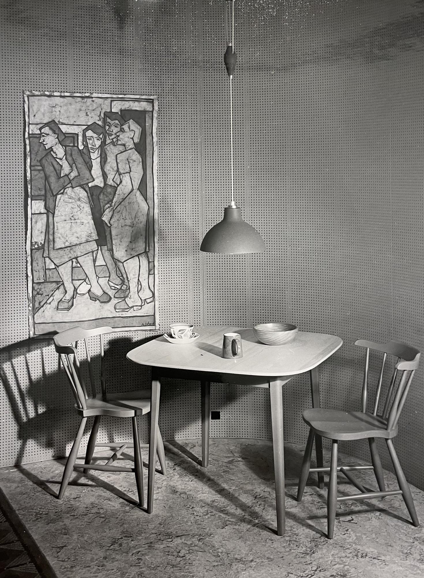 Bertil Brisborg, taklampa, modell "530-008", Nordiska Kompaniet, 1950-tal.